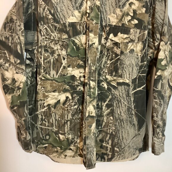Camo Shirt Men XL Browning Hunting Outdoor Sport - Picture 2 of 8